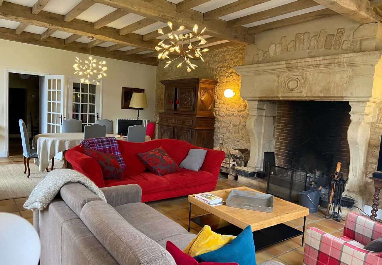 Maison à Groléjac - Grande maison en pierre & piscine (10 pers.)