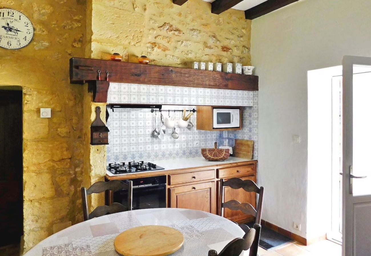 Maison à Groléjac - Grande maison en pierre & piscine (10 pers.)